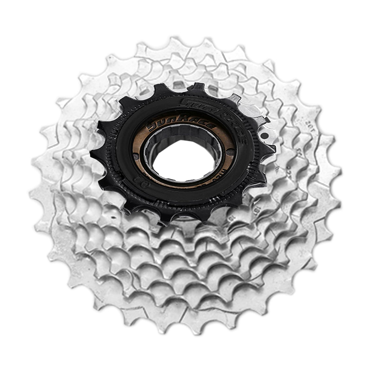 SUNRACE Rueda Libre 7P 14/28D Index Plata/Negro Cajita MFM2A.7DS0.1S5.BXB