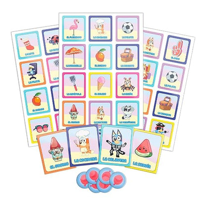 NOVELTY CORP Juego DE Mesa Loteria BLUEY Caja Metalica