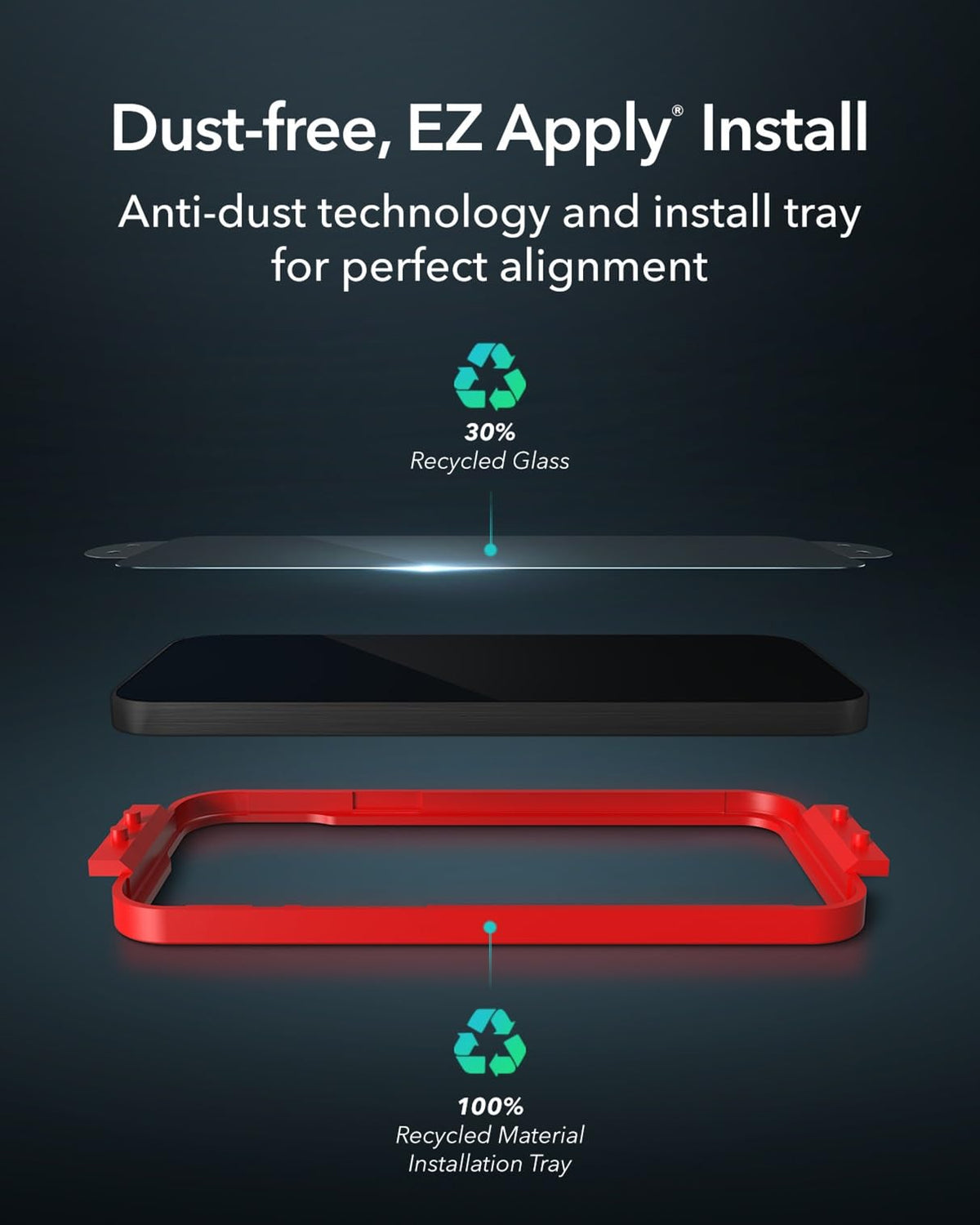 ZAGG XTR3 - Protector de visualización para iPhone 15 Pro, vidrio, filtración de luz azul, 10 veces más fuerte, protección de borde a borde, superficie resistente a arañazos y manchas, escudo