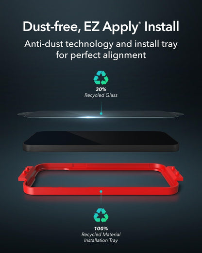 ZAGG XTR3 - Protector de visualización para iPhone 15 Pro, vidrio, filtración de luz azul, 10 veces más fuerte, protección de borde a borde, superficie resistente a arañazos y manchas, escudo