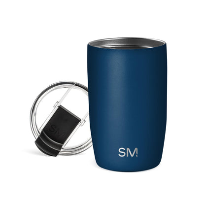 Simple Modern Voyager - Taza de Viaje con Tapa Abatible, Acero Inoxidable, Popotes Incluidos - 355ml - -Slumberland