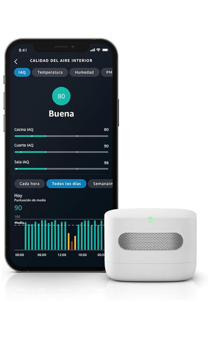 Monitor de Calidad de Aire, Conoce tu aire, compatible con Alexa