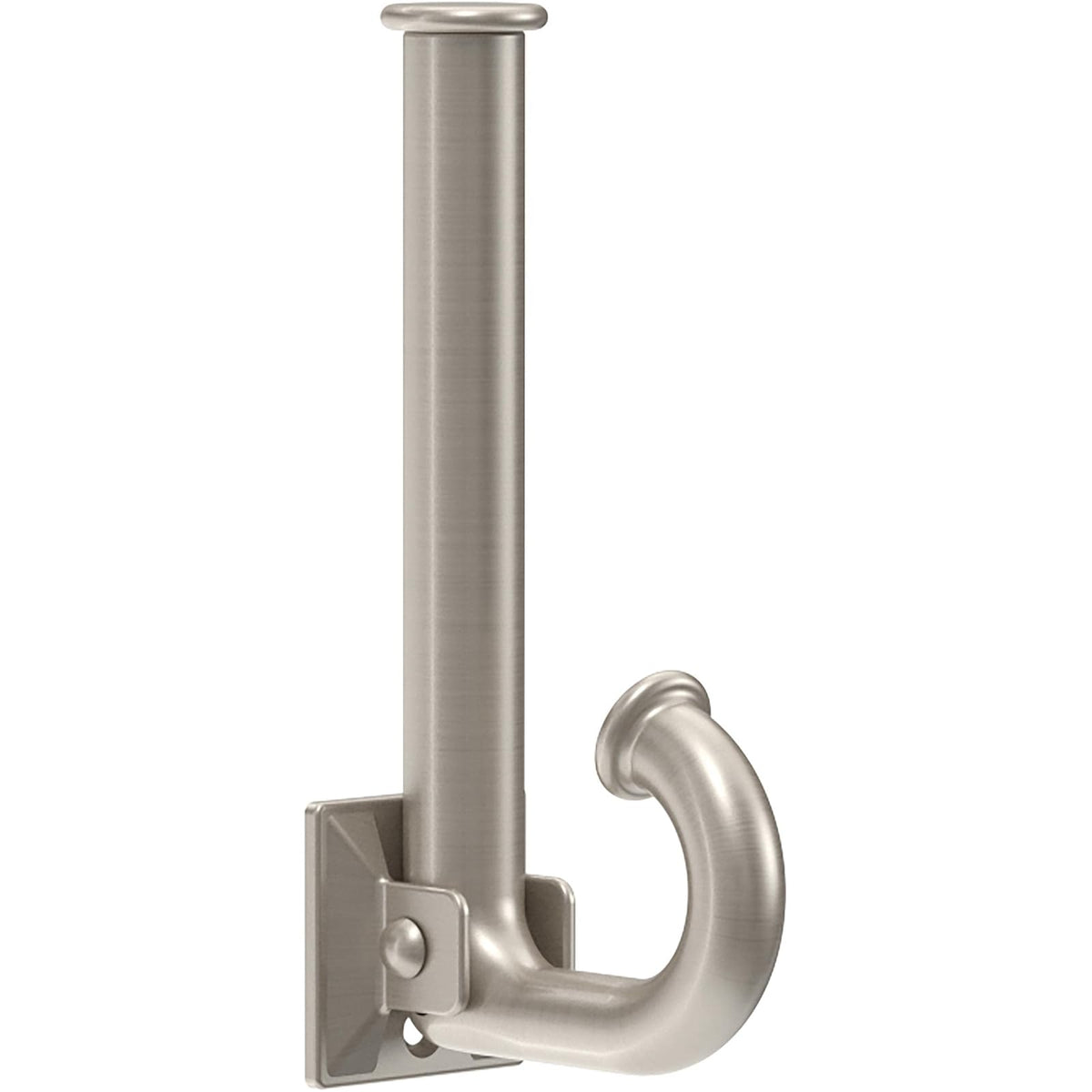 Franklin B45627M-SN-R - Ganchos cuadrados de pared individuales (1 unidad), chamarra de 1 punta/sombrero de níquel satinado, para colgar montado, colgar ropa, bolso, bolso, organización de toallas