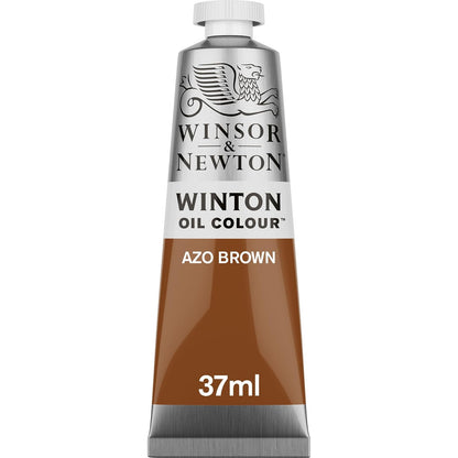 Winsor & Newton Winton Pintura al Óleo, Tubo de 37 ml, Dark Verdigris y Más Colores - Azo Brown
