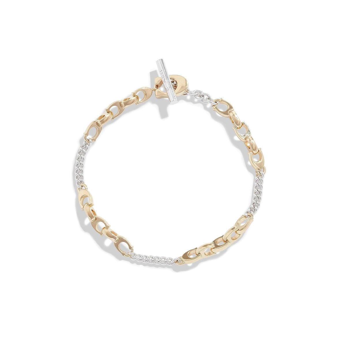 COACH Pulsera de cadena de metal mixto