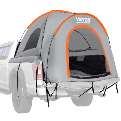 VEVOR Truck Bed Tent, SUV/Truck Tent with Carry Bag, Waterproof PU2000mm Double Layer Truck Tent for Camping, Pickup Tent Accommodate 2-3 Person, SUV Tent Accommodate 6-8 Person,