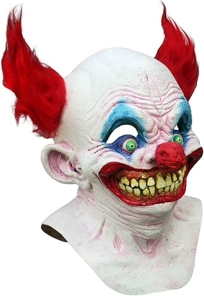 Chingo, Máscara de Payaso Diabólico, Máscaras de Clowns Payasos Asesinos Ideal para Disfraz de Halloween y Fiestas de Disfraces