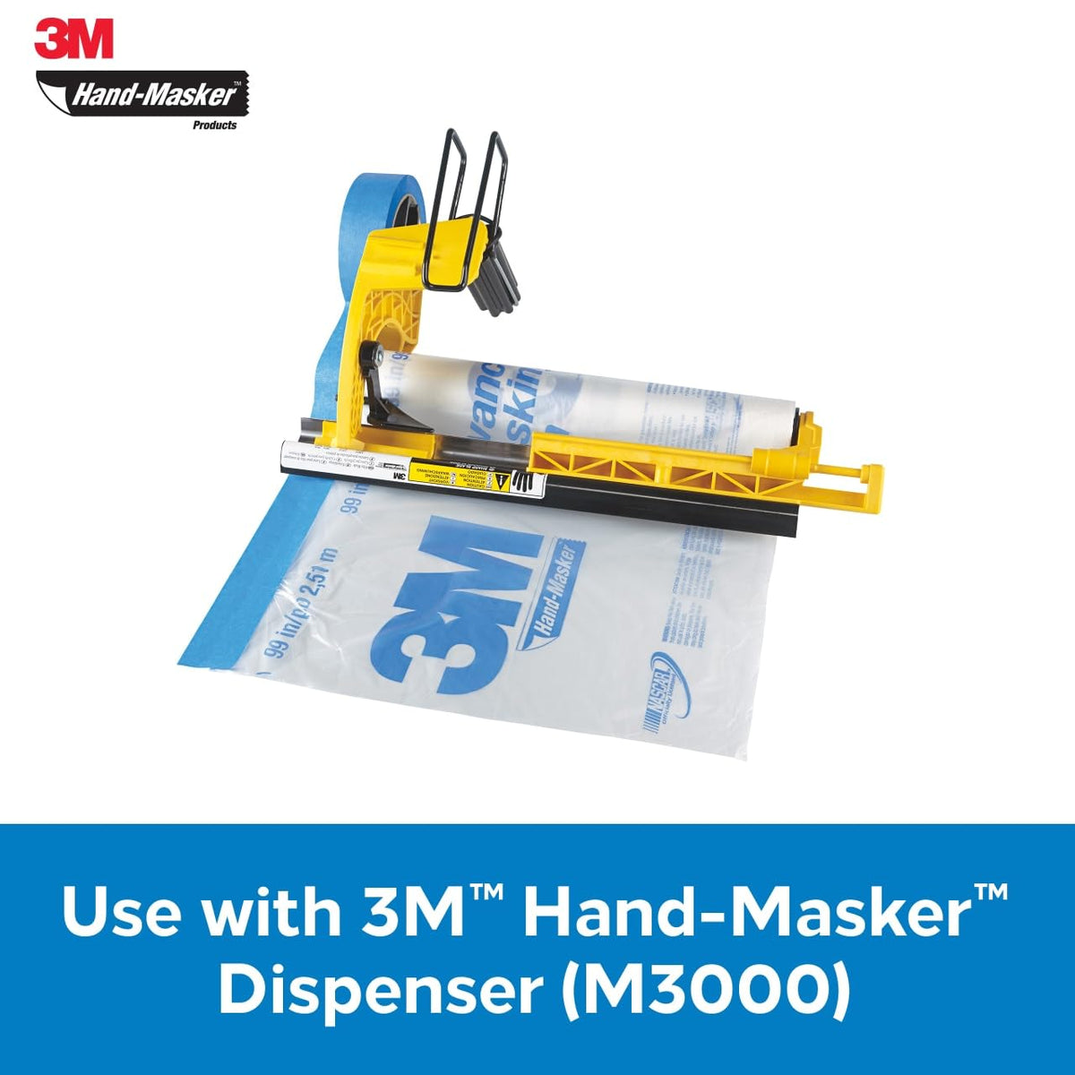 3M HandMasker - Hoja de papel de 12 pulgadas (30 cm), PB12, para uso con herramientas 3M HandMasker M3000 o M1000-SB