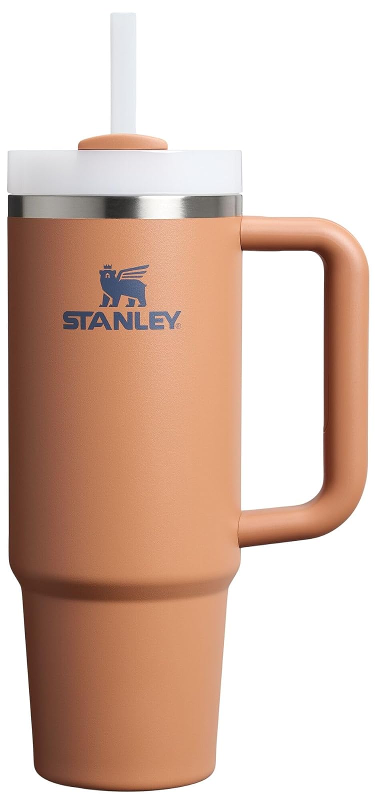 Stanley Quencher H2.0 Vaso con Asa y Popote, Tapa FlowState - 30 oz - plateado