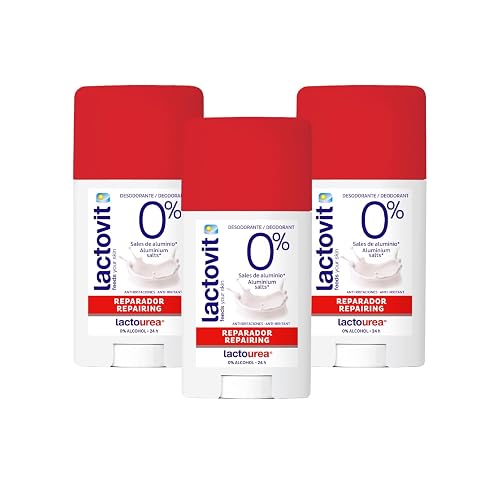 Lactovit Lactourea Desodorante Barra Reparador Piel Seca 3x60 ml