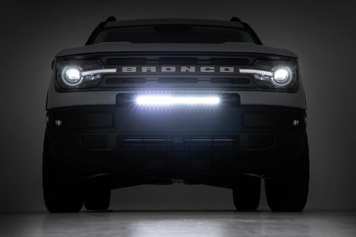 Rough Country 70720BL Barra de Luz LED CREE de Una Fila de 50.8 cm, Serie Negra