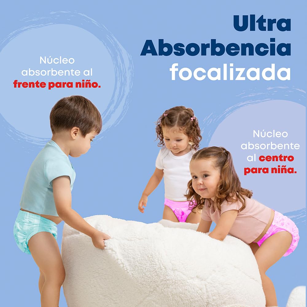 HUGGIES UltraConfort Pañal Desechable para Bebé, Etapa 5 Niña, Paquete con 180 Piezas, Ideal para niñas de 11 a 14.5kg