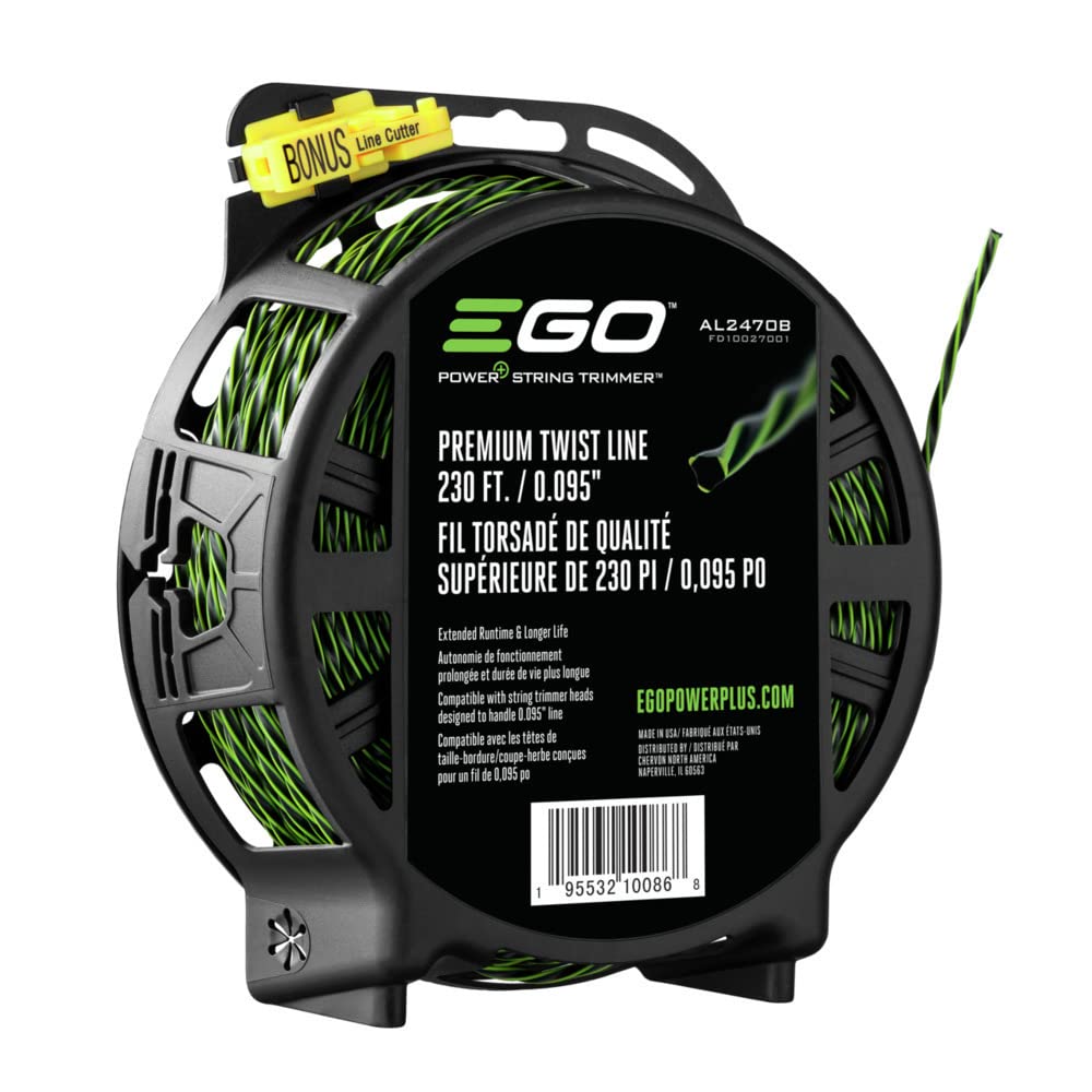 Ego AL2470B Premium Twist String, línea de Recortadora bicomponente (Paquete a Granel), Verde