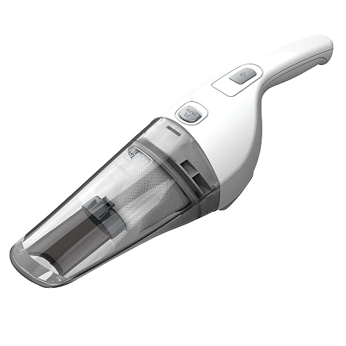 Black + Decker Aspiradora compacta de Mano con batería de Litio 2 Ah, Color Gris, Blanco (Powder White), 1