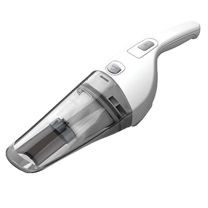 Black + Decker Aspiradora compacta de Mano con batería de Litio 2 Ah, Color Gris, Blanco (Powder White), 1