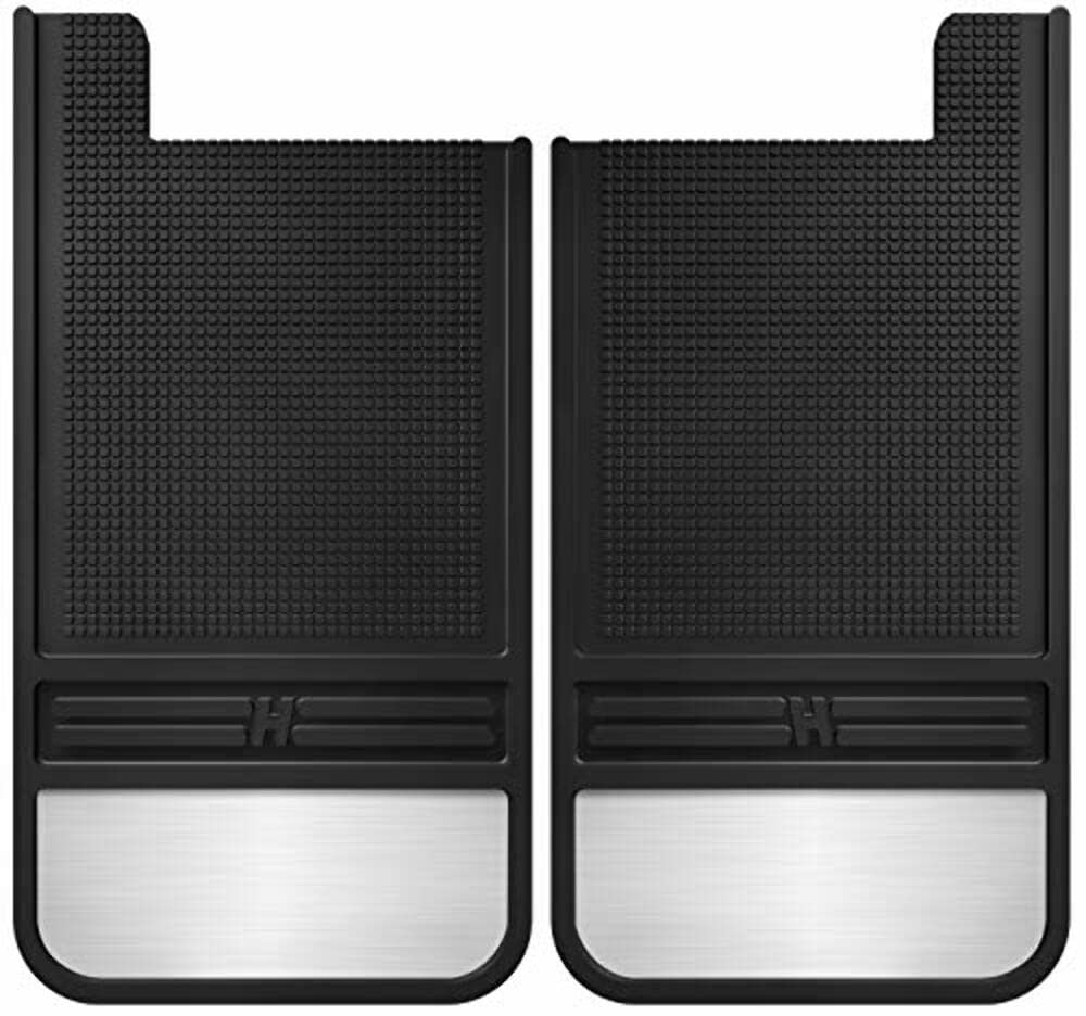 Husky Liners - 55101 - Solapas traseras de Goma - 12 Pulgadas con Peso Negro