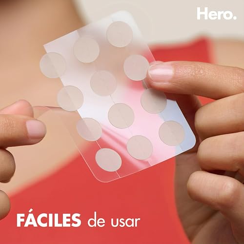 Hero Parches para Acné Mighty Patch Original, Caja con 48 Piezas para Uso de Noche. Absorben las Impurezas en 6 a 8 Horas. Fáciles de Usar y No Contienen Medicamento. Probados Dermatológicamente