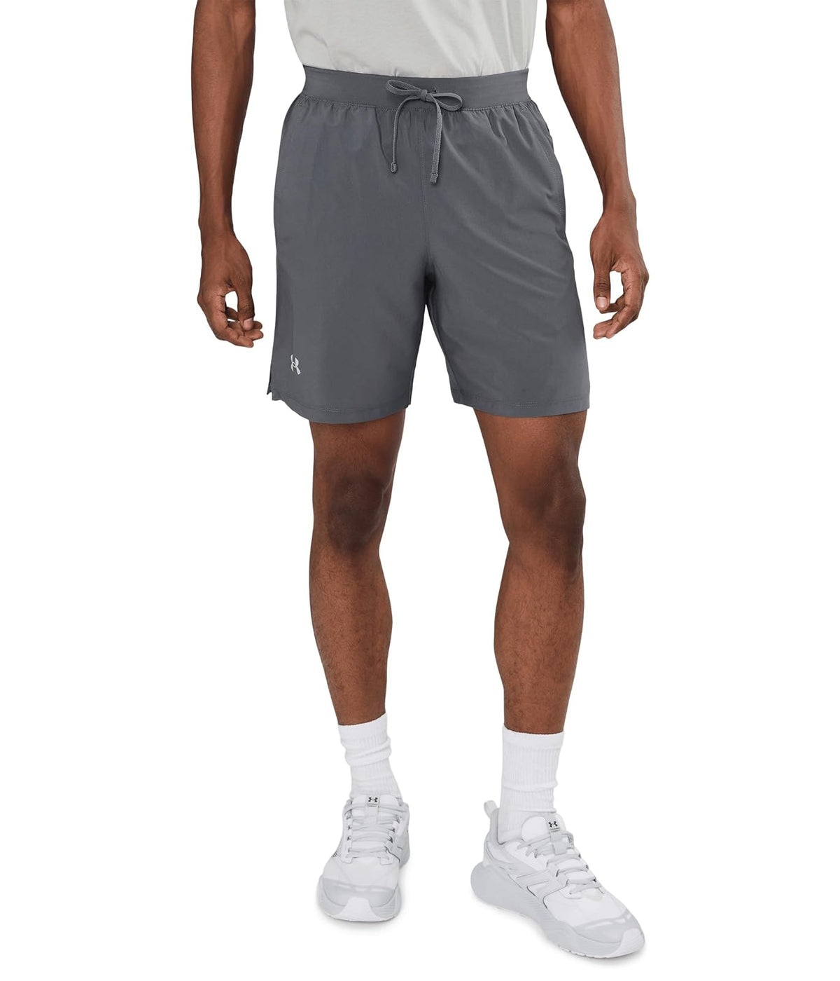 Under Armour short Launch sin forro de 7 pulgadas para hombre - G - (025) Castlerock - Castlerock - Reflectivo