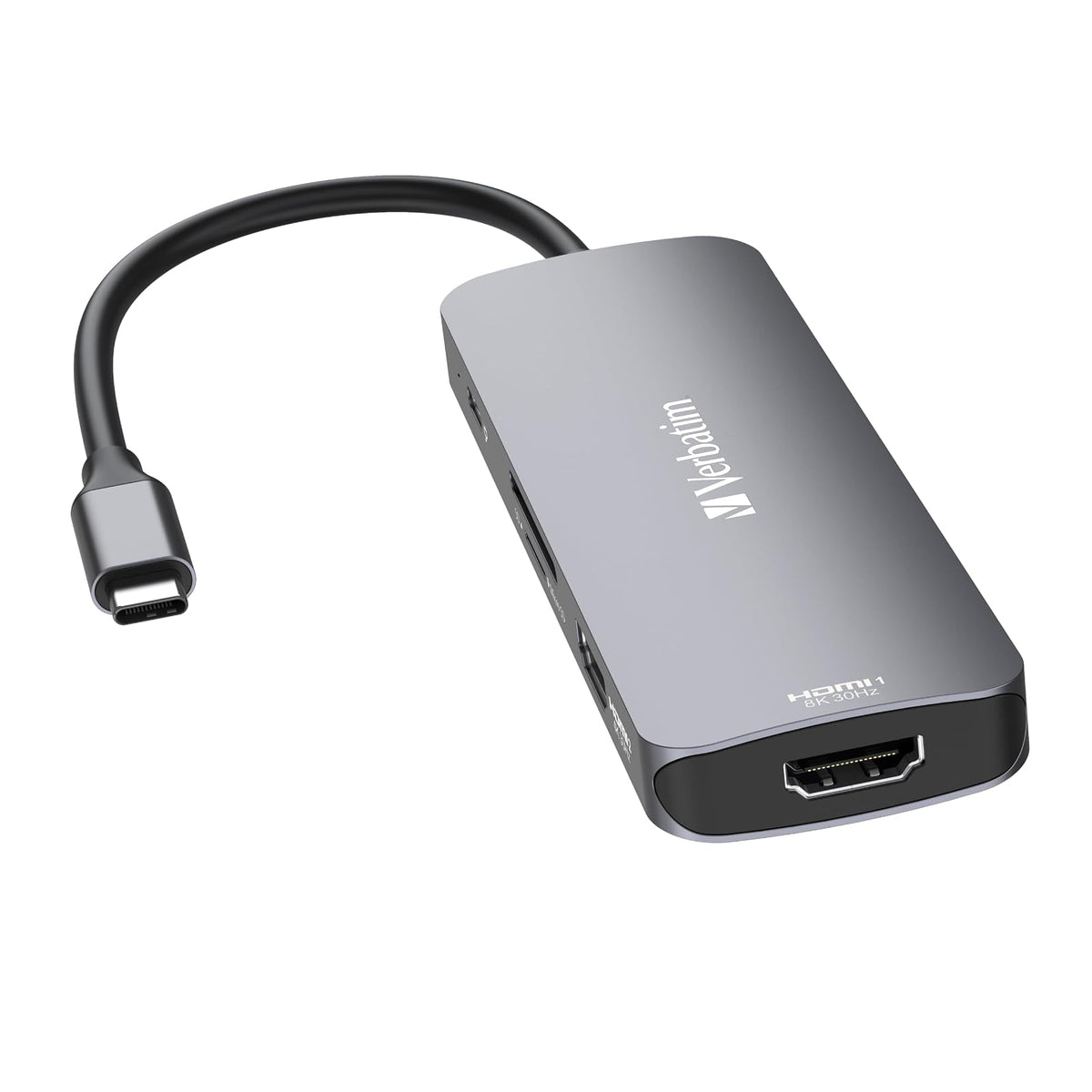Verbatim Concetrador Multipuerto CMH 08 USB-C™ Pro – 8 Puertos