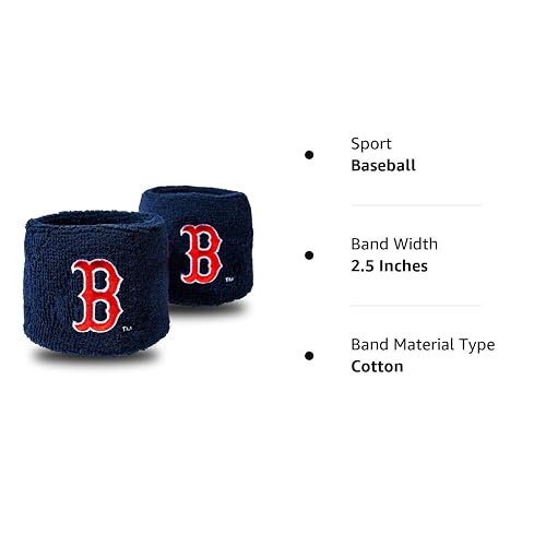 Franklin Sports MLB Team Licensed Baseball Wristbands - MLB Team Logo Sweat Wristbands - Great for Costumes + Uniforms - Pair