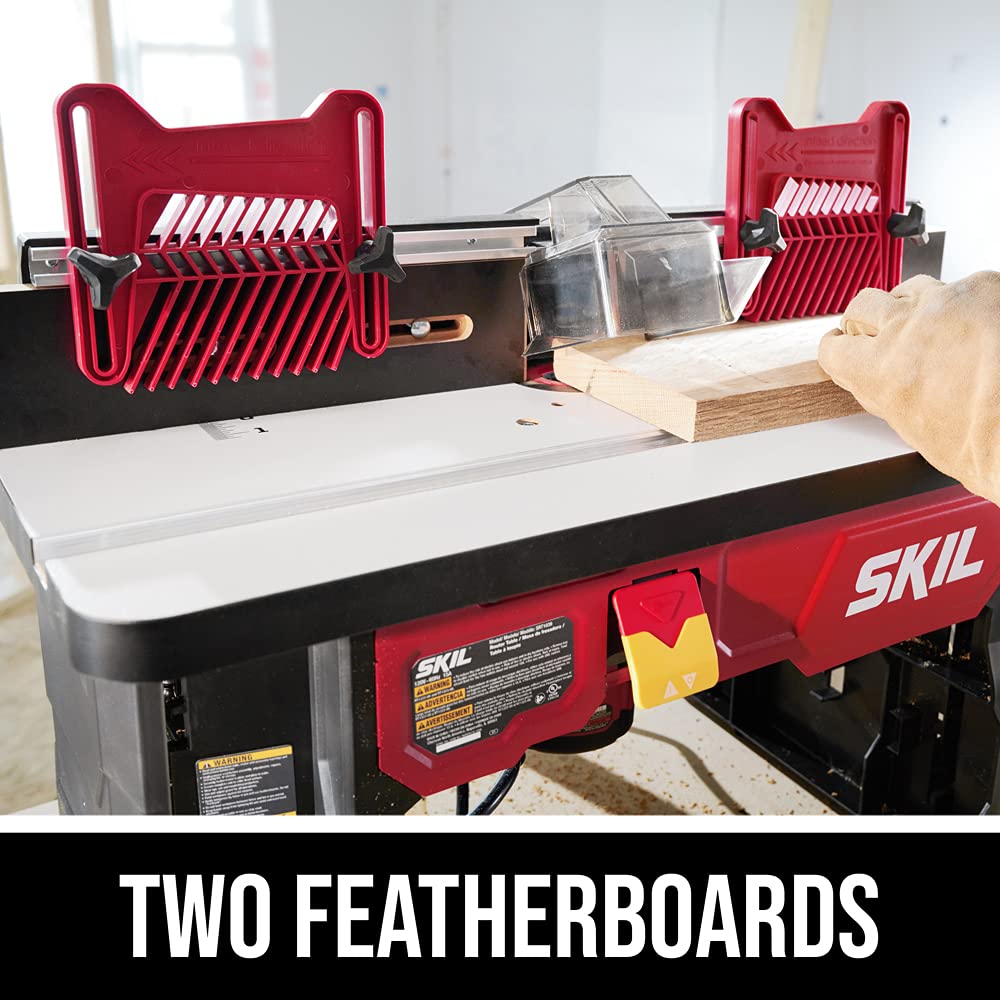 SKIL SRT1039 - Mesa de enrutador portátil con almacenamiento de brocas integrado de doble cara