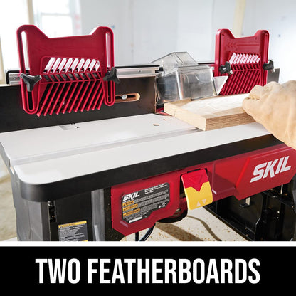 SKIL SRT1039 - Mesa de enrutador portátil con almacenamiento de brocas integrado de doble cara