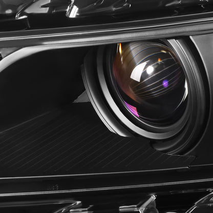 DNA MOTORING Faros Halógenos para Chevy Impala 2015-2019, Carcasa Negra, Reflector Ámbar, HL-OH-CI14-BK-AM