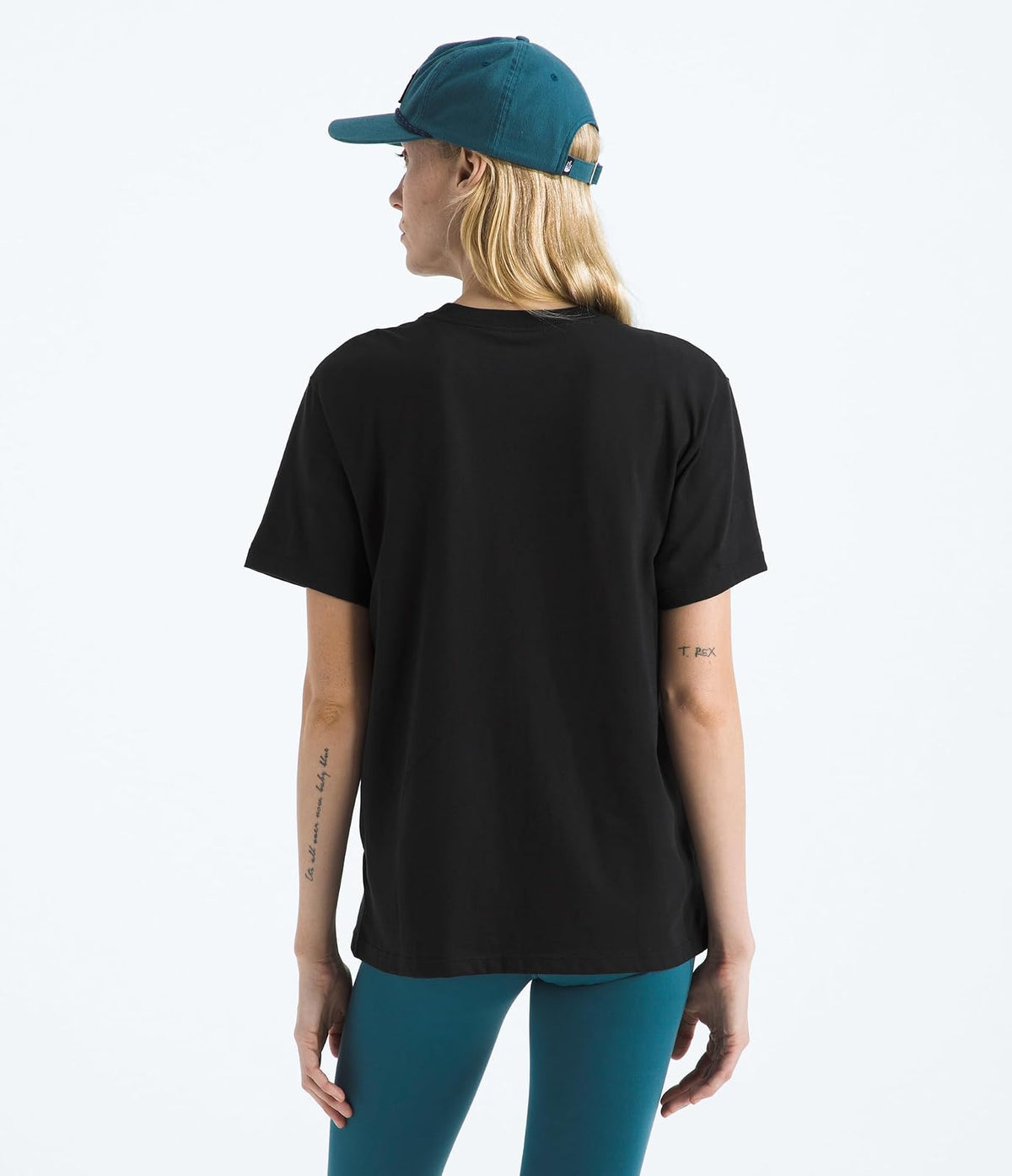 The North Face Evolution Simple Dome - Playera de Manga Corta Relajada para Mujer, Playera de algodón con Logotipo Bordado clásico