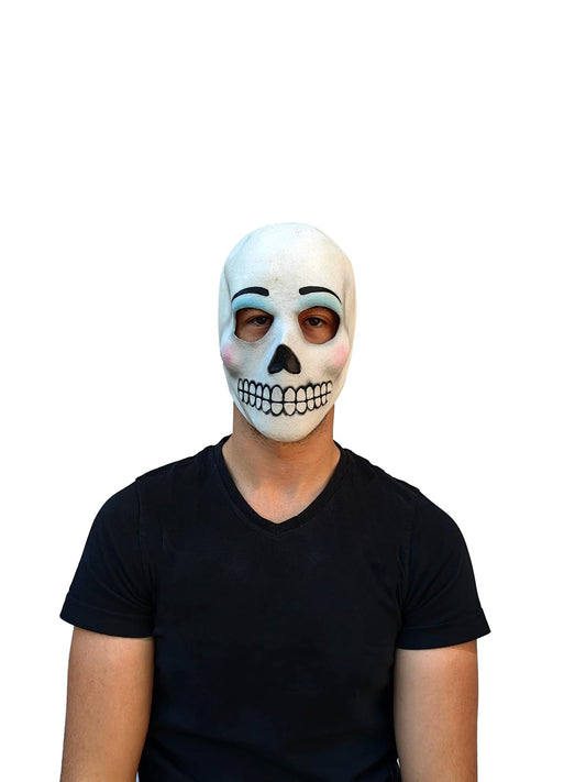 Day of the Dead: Catrin, Máscara Divertida de Calavera Mexicana, Antifaz Máscaras de Calacas Ideal para Halloween y Día de Muertos