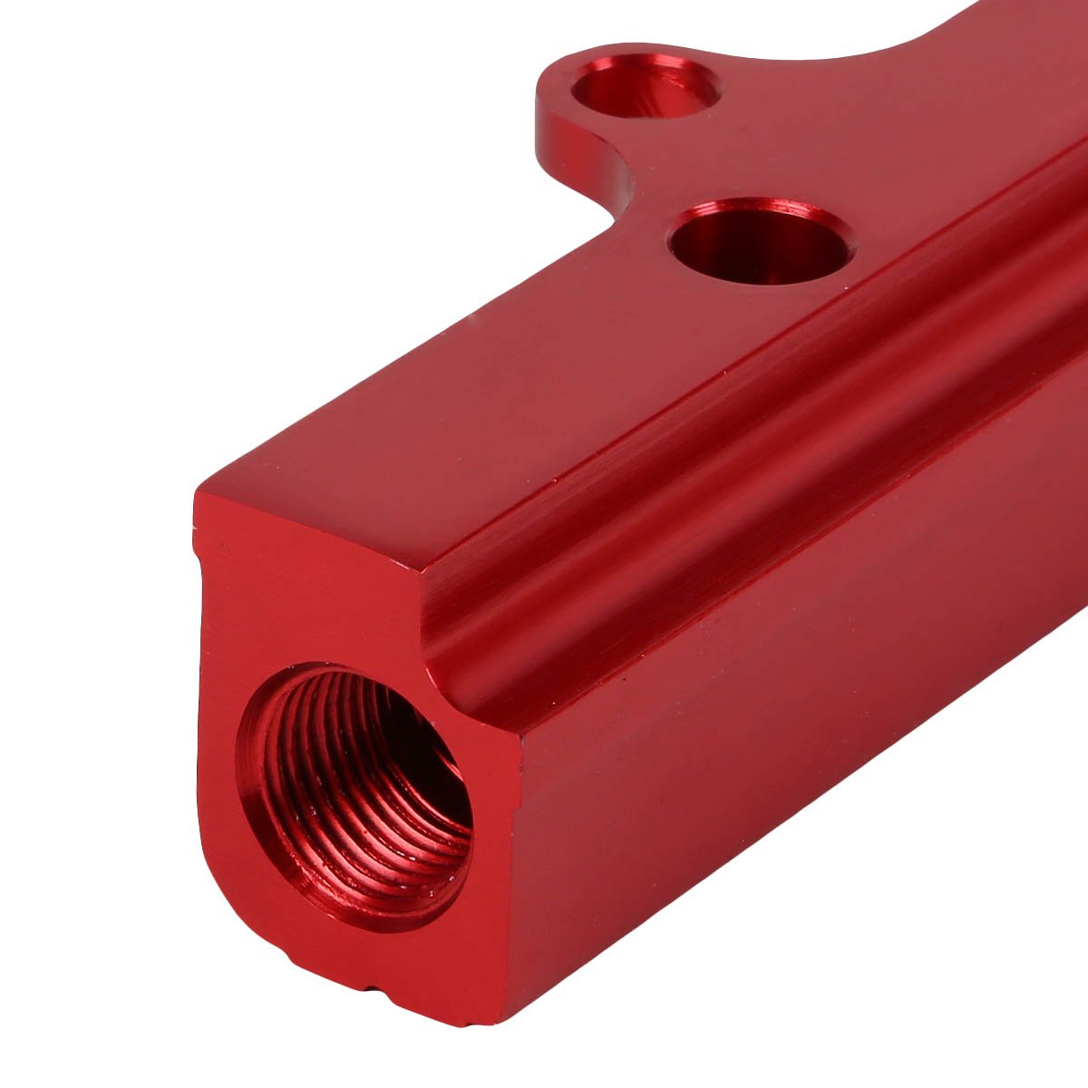 DNA Motoring Kit de Riel de Inyector de Combustible de Alto Flujo para Honda Civic Si/Prelude/CRV 88-01, Rojo, FRK-B16-RD