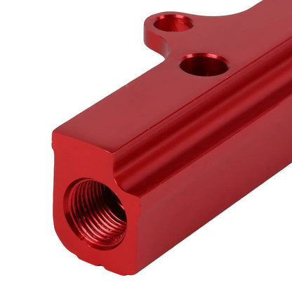 DNA Motoring Kit de Riel de Inyector de Combustible de Alto Flujo para Honda Civic Si/Prelude/CRV 88-01, Rojo, FRK-B16-RD