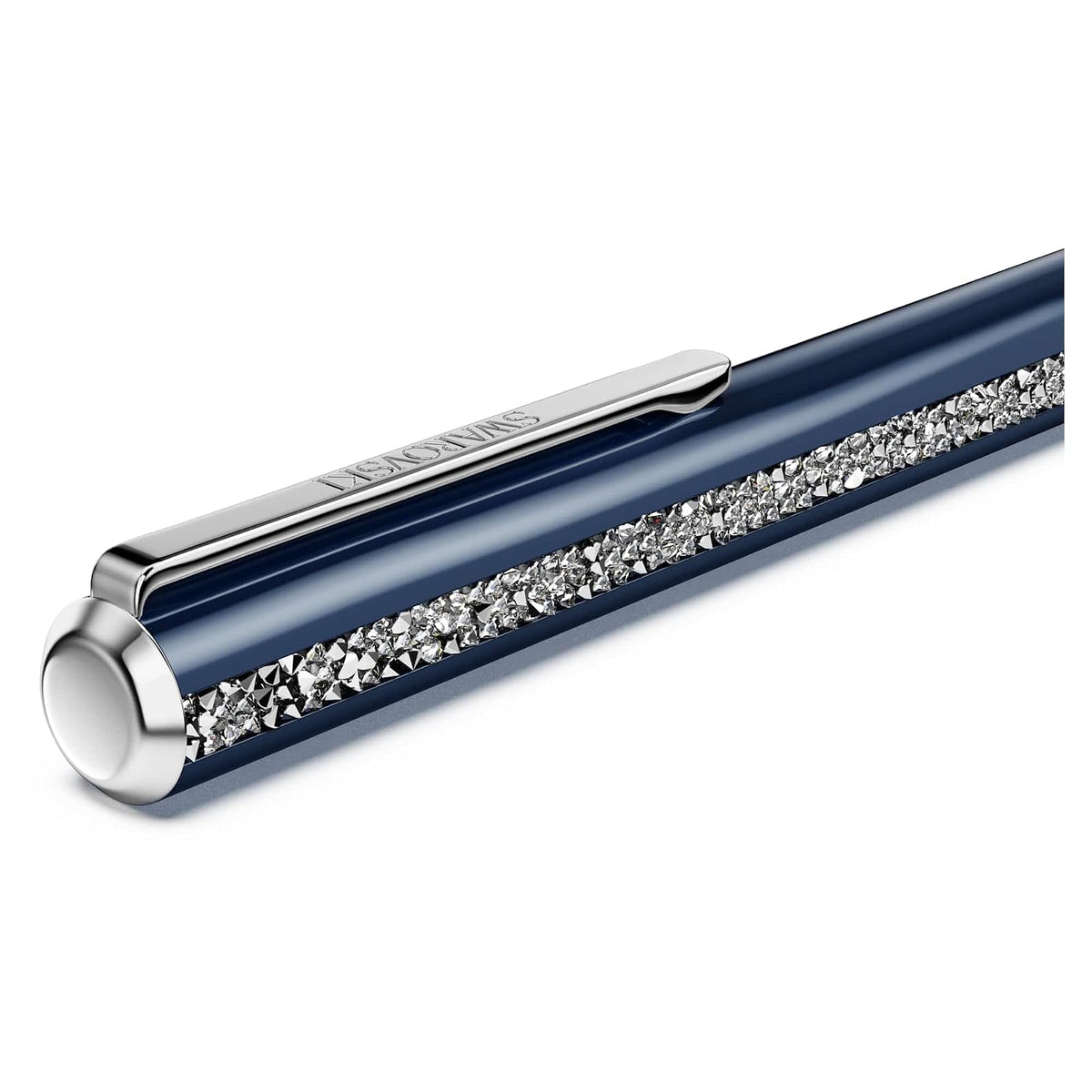 Swarovski Bolígrafo Crystal Shimmer Glide, Azul, Lacado azul, cromado