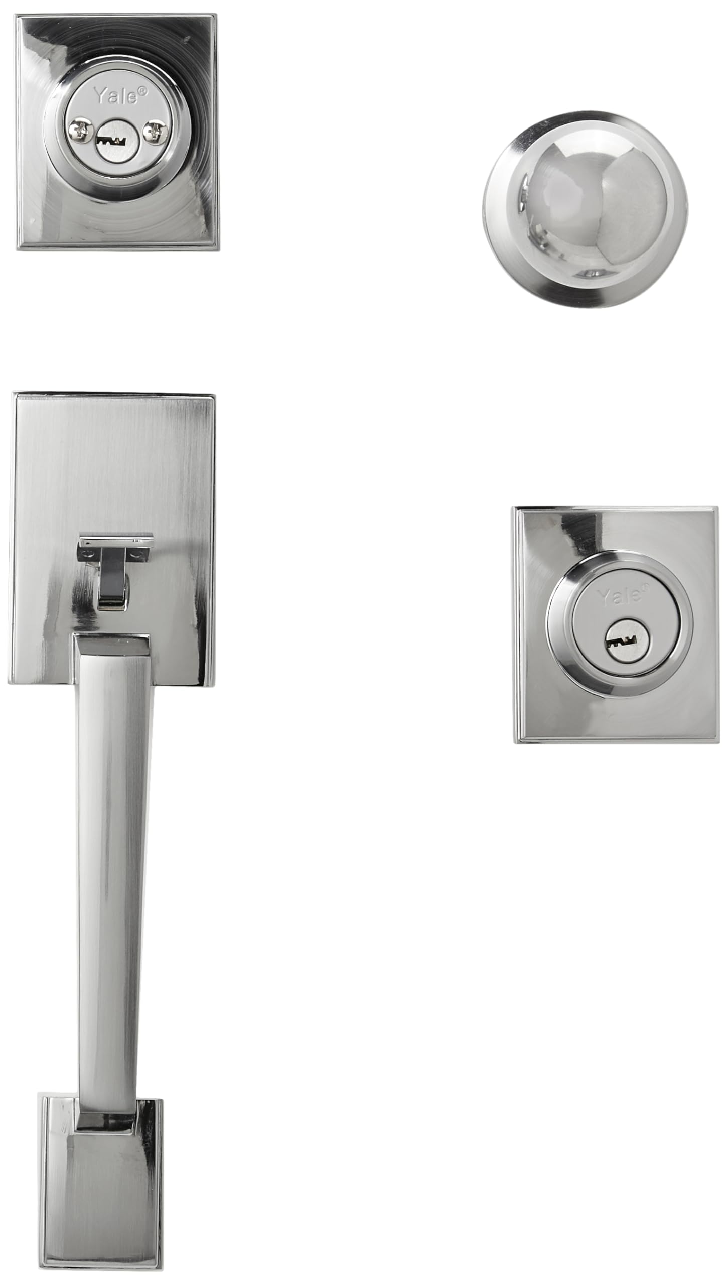 Yale MX88370 Gatillo Napoles Llave-Llave Ball, Cromo Mate