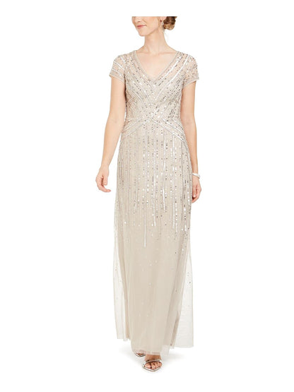 Adrianna Papell Vestido Largo con abalorio. Vestido para Ocaciones Especiales para Mujer