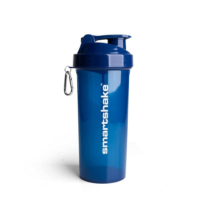 SmartShake LITE Azul Marino 1000ml, Botella Mezcladora de Proteínas, Libre de BPA