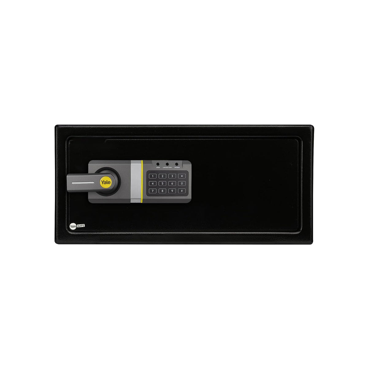 Yale Caja fuerte de seguridad electrónica, material acero, tamaño laptop, color negro