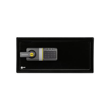 Yale Caja fuerte de seguridad electrónica, material acero, tamaño laptop, color negro