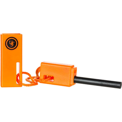 ust SparkForce - Iniciador de Fuego con construcción Duradera y cordón para Camping, mochileros, Senderismo, Emergencia y Supervivencia al Aire última intervensión, Naranja, Talla única (20-310-259)