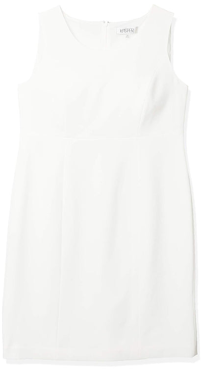 Kasper Vestido de Vaina de crepé elástico de Talla Grande. Vestido para Mujer