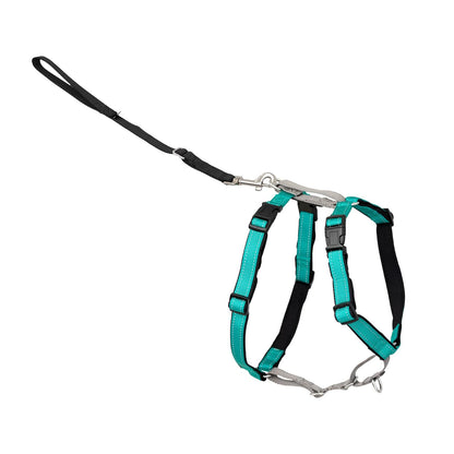 PetSafe Arnés para Perro 3 en 1, Sin Tirones, Reflectante - Verde Azulado - X-Small