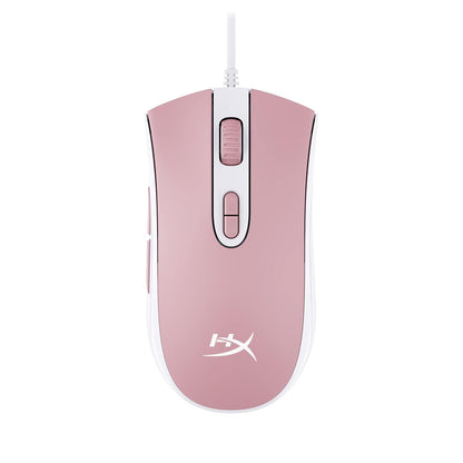 HyperX Pulsefire Core Rosa/Blanco - Ratón para Juegos RGB Rosa/Blanco,con Sensor Pixart 3327 de hasta 6200 PPP, 7 Botones programables, 639P1AA