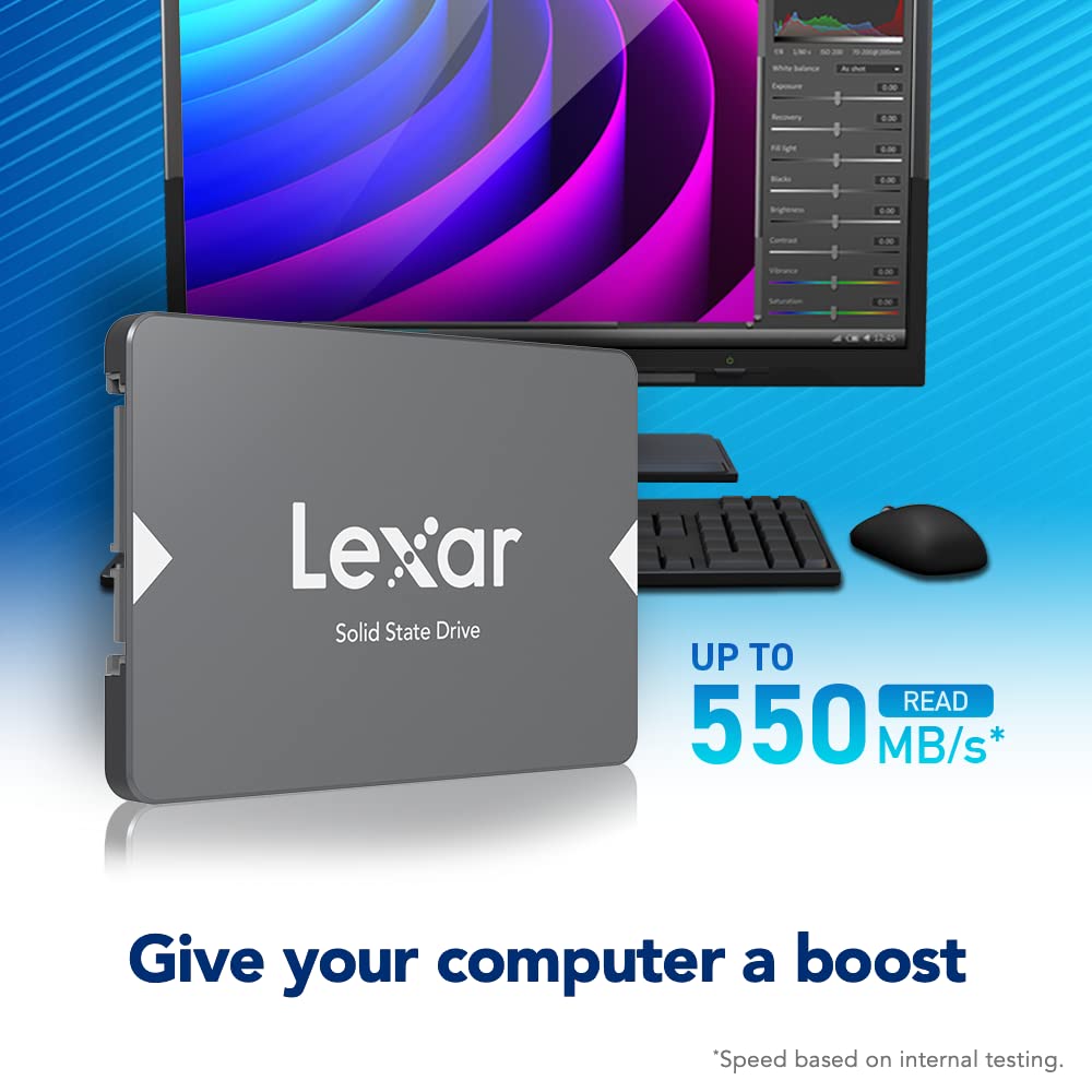 Lexar® NS100 2.5" SATA III (6Gb/s) Unidad de Estado sólido, 256 GB