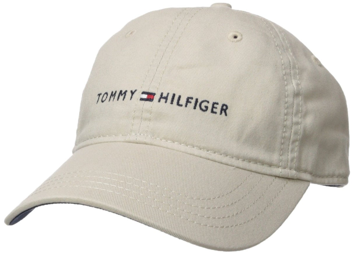 tommy hilfiger Men 's Logo papá gorra de béisbol, Rosado petunia, Talla única - Tommy Stone