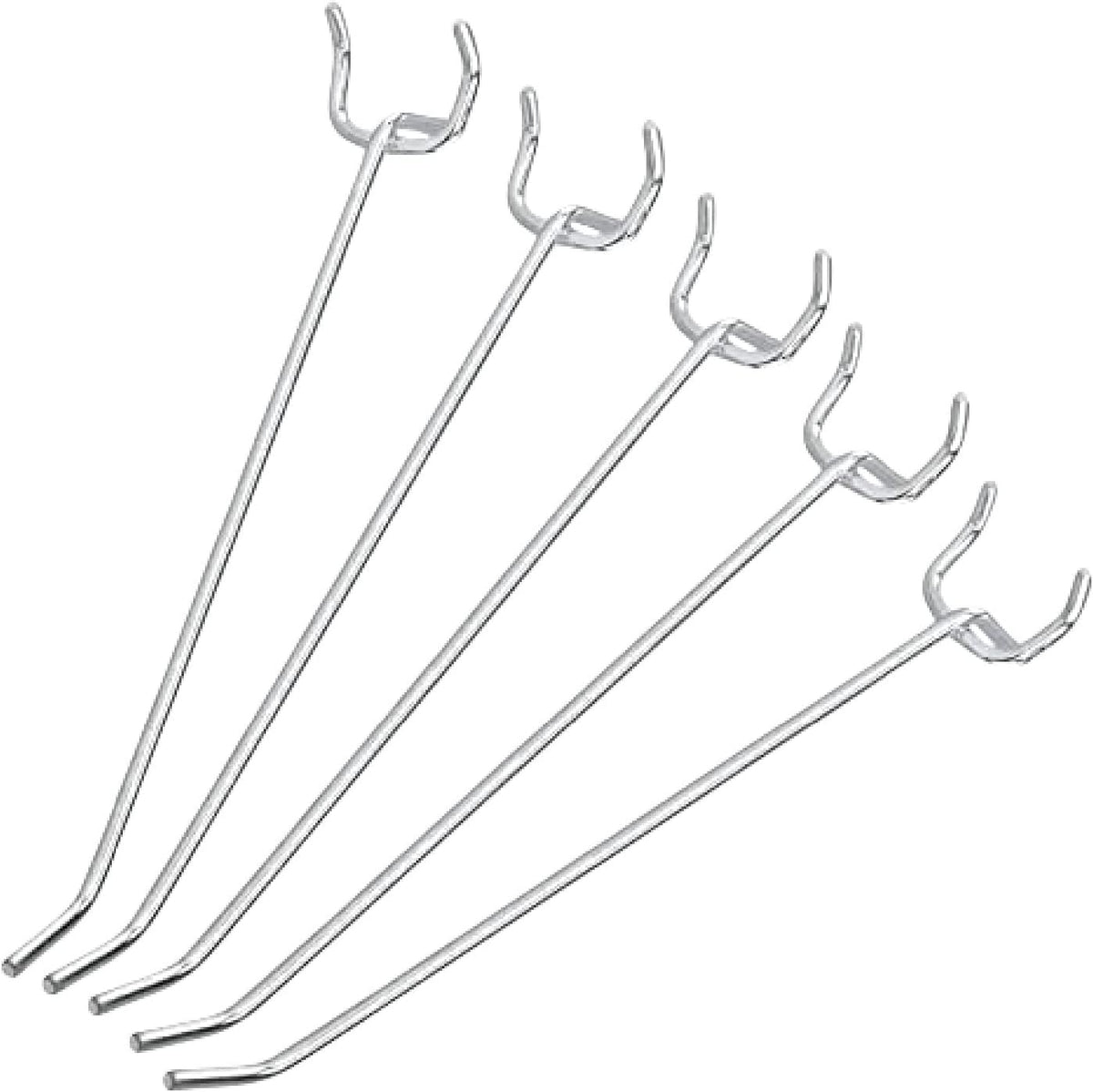 Neiko 53104A Kit de Ganchos para Tablero de Clavijas, 50 Piezas - 6" Peg Board Hooks
