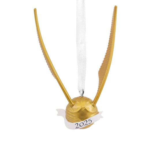 Hallmark - Adornos de Navidad de Harry Potter Dorado Snitch 2025, Regalos para Fans de Harry Potter