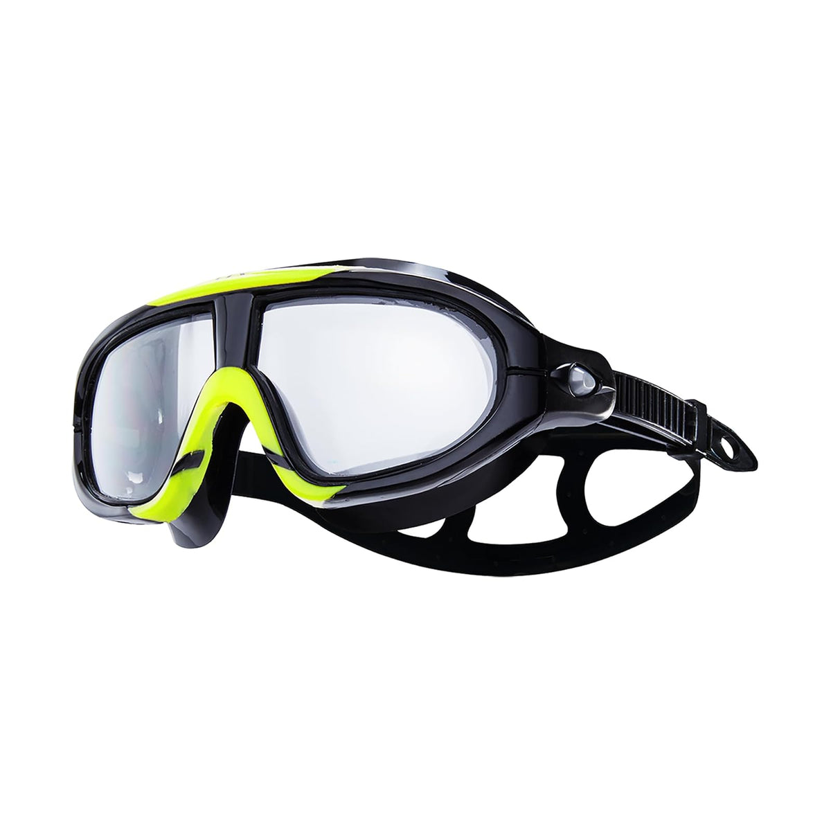 TYR Orion - Máscara de natación para - Adult Fit - humo - negro - amarillo