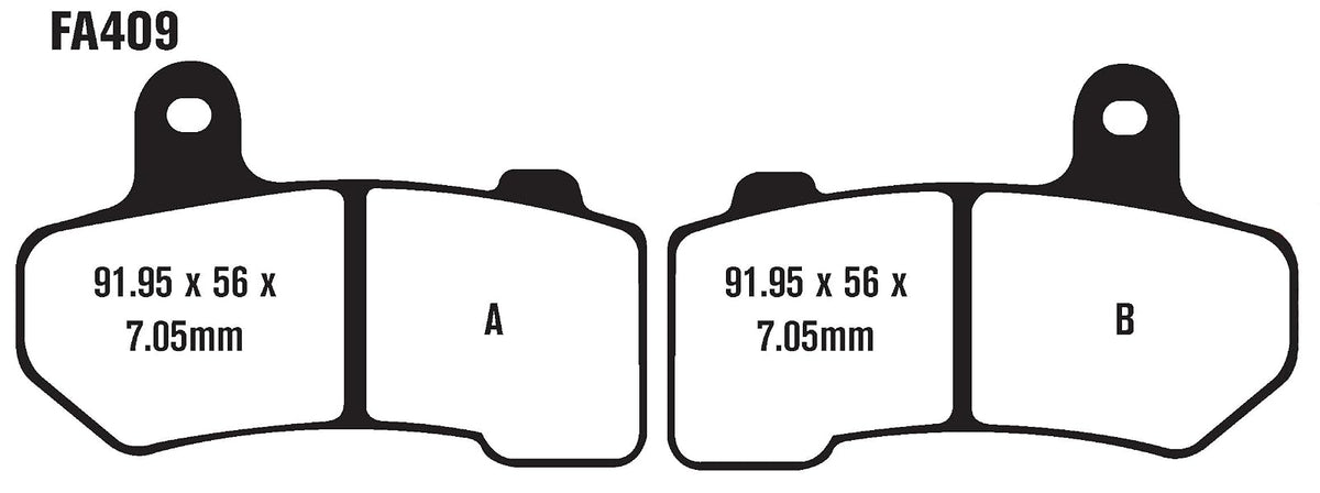 EBC Brakes FA409HH Almohadilla para disco de freno