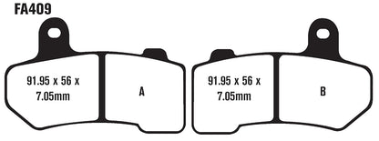 EBC Brakes FA409HH Almohadilla para disco de freno