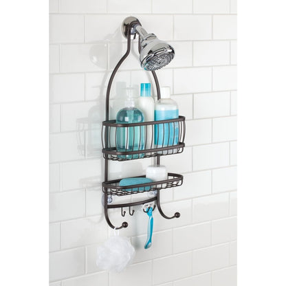 InterDesign, Repisa para DUcha York Lyra, 29x24.13x11.43 cm, Bronce