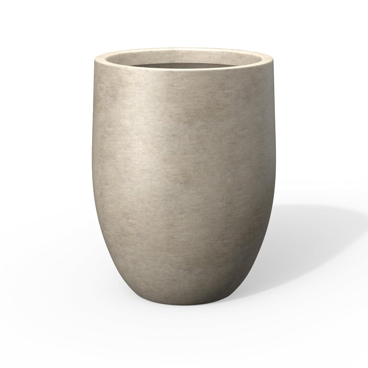 Kante - Maceta de hormigón Alto, 21.7 Pulgadas de Altura, Gran Maceta para Interiores y Exteriores, con Agujero de Drenaje para Patio, jardín, hogar, decoración Moderna para Flores y árboles